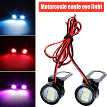 Load image into Gallery viewer, 2pcs Motorcycle Light DC 12V Daytime Running Lights DRL Eagle Eye Flashing Light Motorcycle Accessories LED Reversing